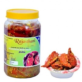 Rajasthani Swaad Stuffed Red Chilli Pickle Homemade Moti Lal Mirch Ka Achar Red Chilli Pickle 400G